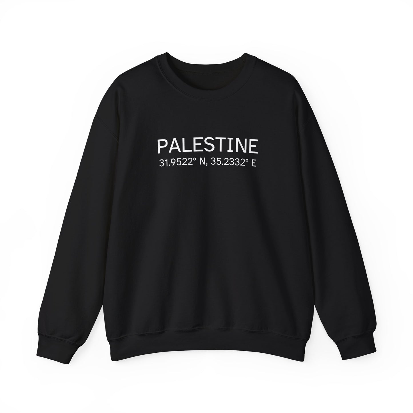 Adult | Palestine Coordinates | Crewneck Sweatshirt