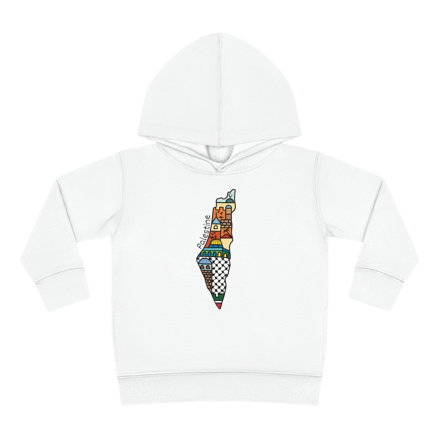 Toddler | Palestine Map Artwork | Crewneck Hoodie