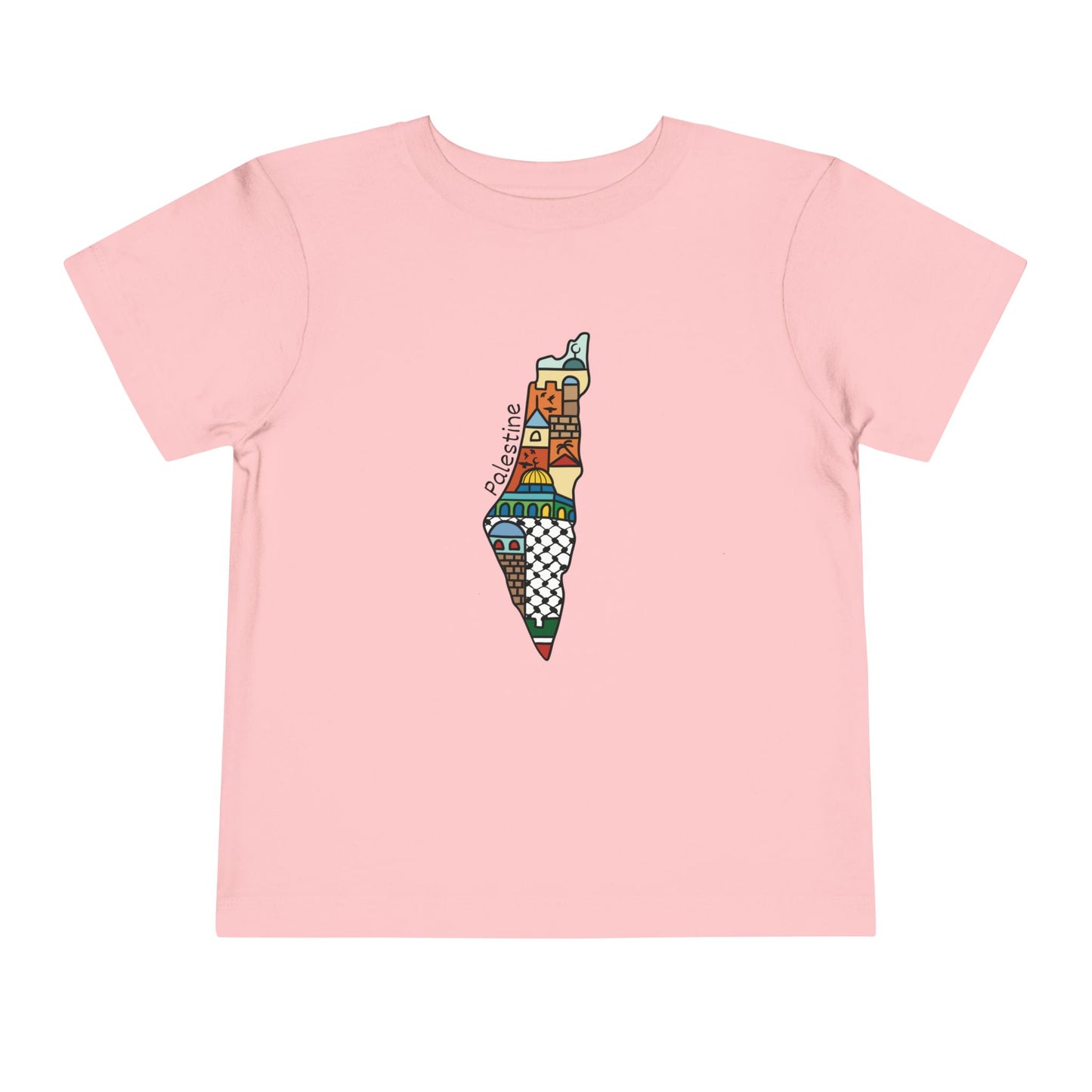 Toddler | Palestine Map Artwork | Short Sleeve Tee