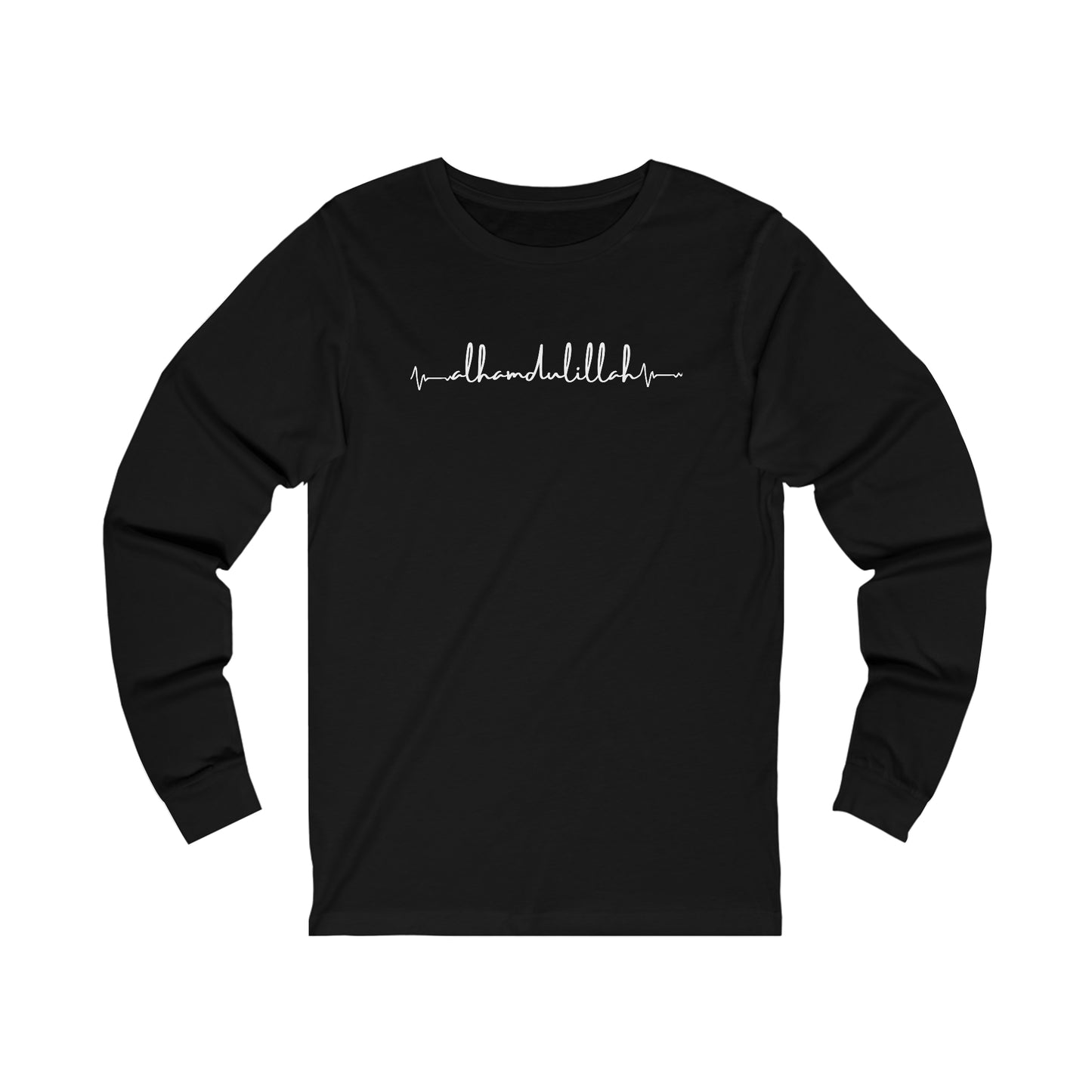 Adult | Alhamdulillah Heartbeat Design | Long Sleeve Tee