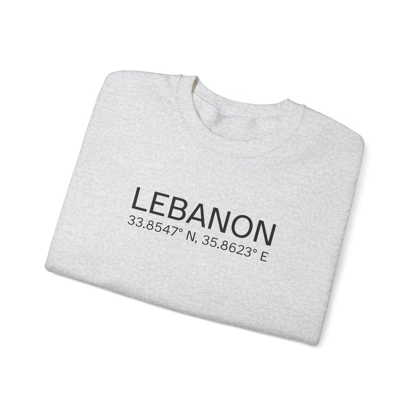 Adult | Lebanon Coordinates | Crewneck Sweatshirt