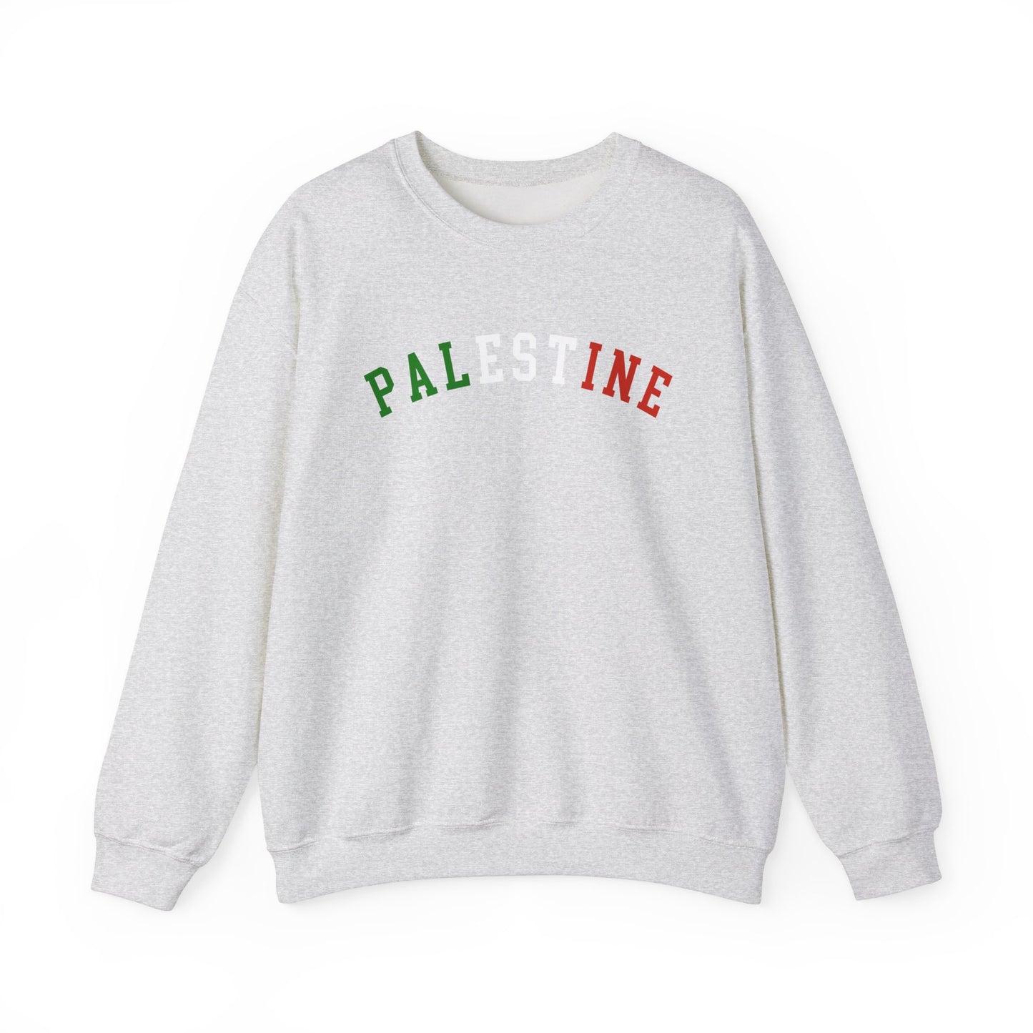 Adult | Palestine | Varsity Letters | Crewneck Sweatshirt