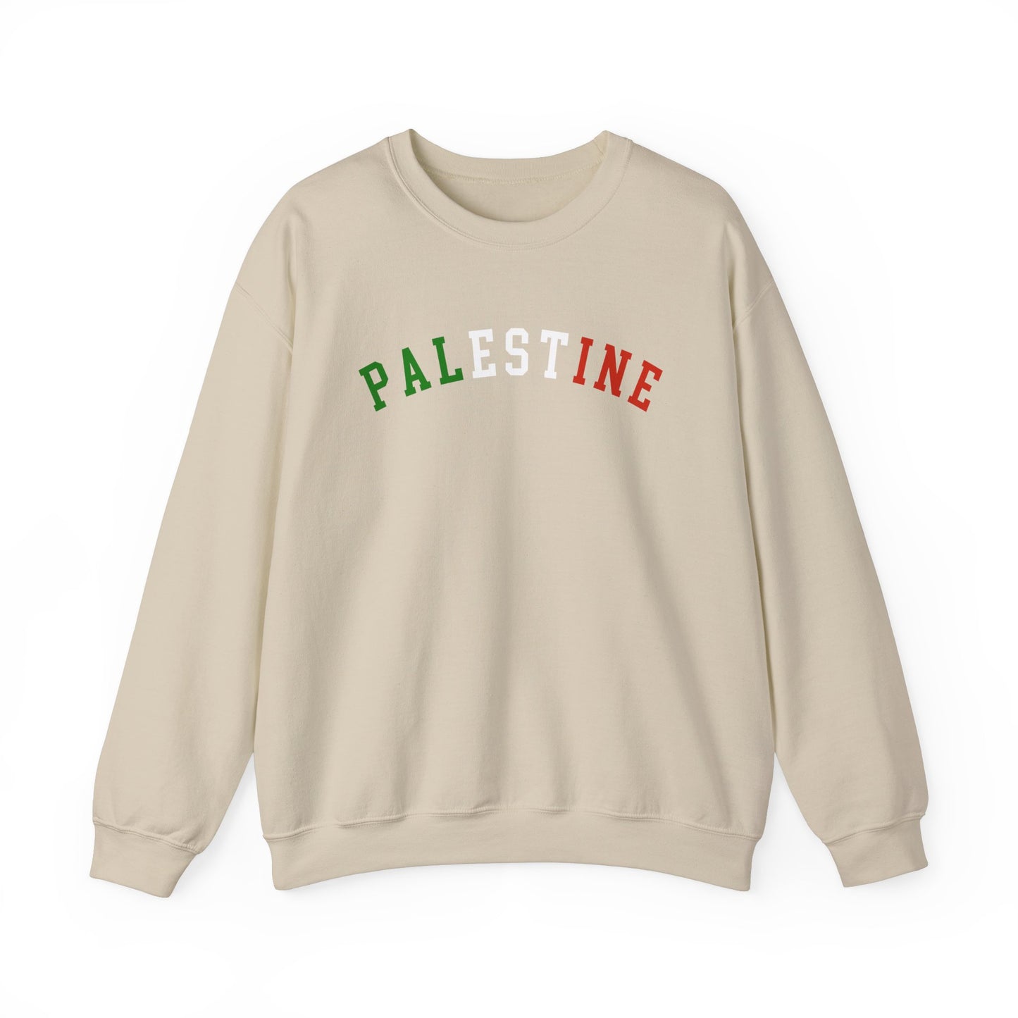 Adult | Palestine | Varsity Letters | Crewneck Sweatshirt