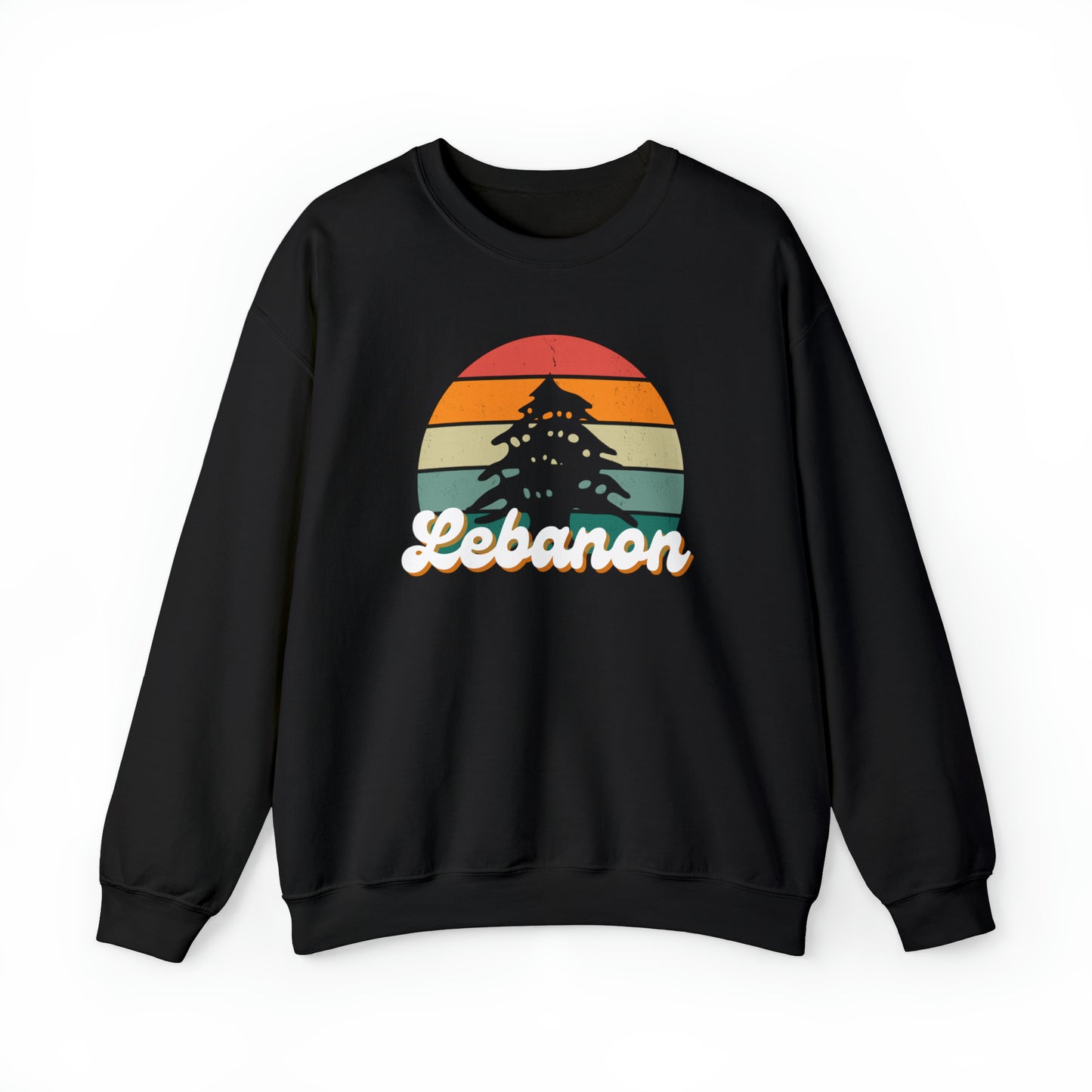 Adult | Retro Lebanon Design | Crew Neck Sweatshirt
