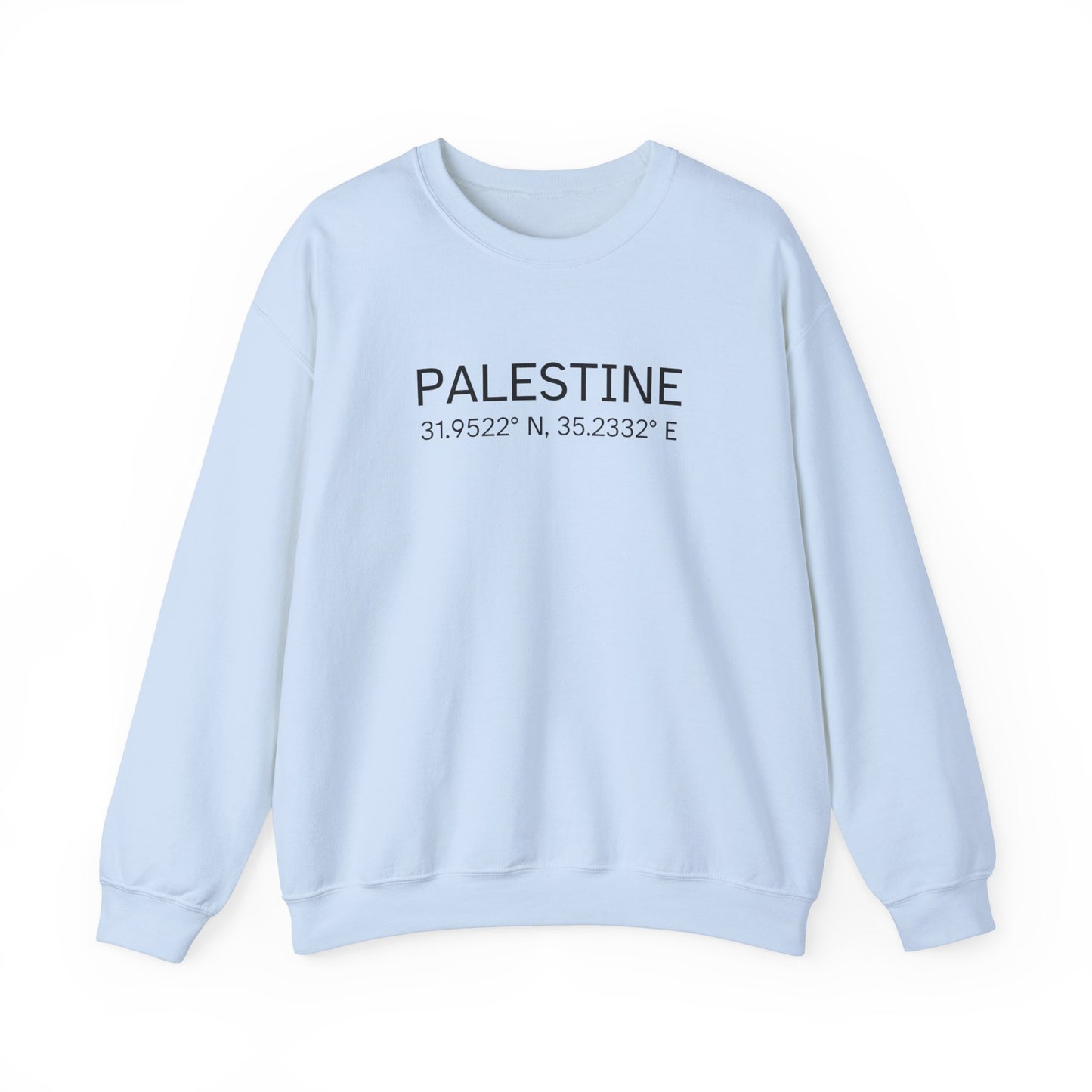 Adult | Palestine Coordinates | Crewneck Sweatshirt