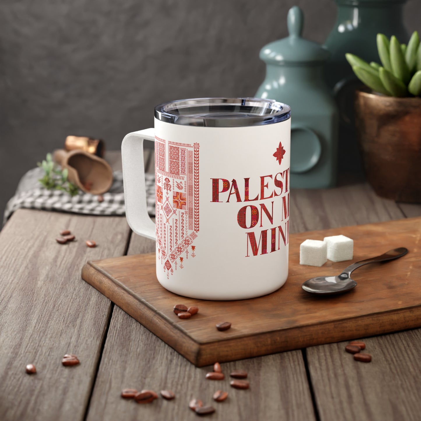Palestine On My Mind | Insulated Coffee Mug | 10oz