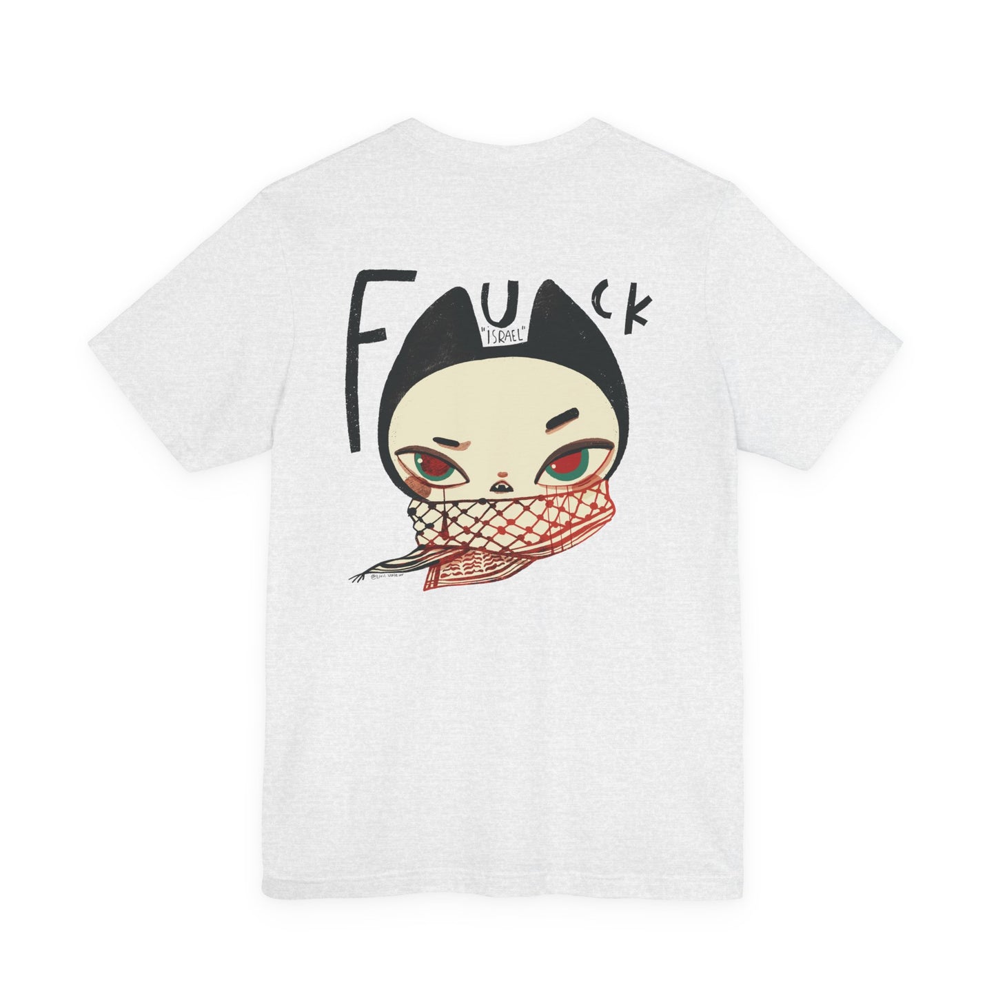 Artist Tiril Valeur For Palestine | 100% Of Profits Donated | Stop "Israels" Death Penalty For Palestinians | Short Sleeve Tee