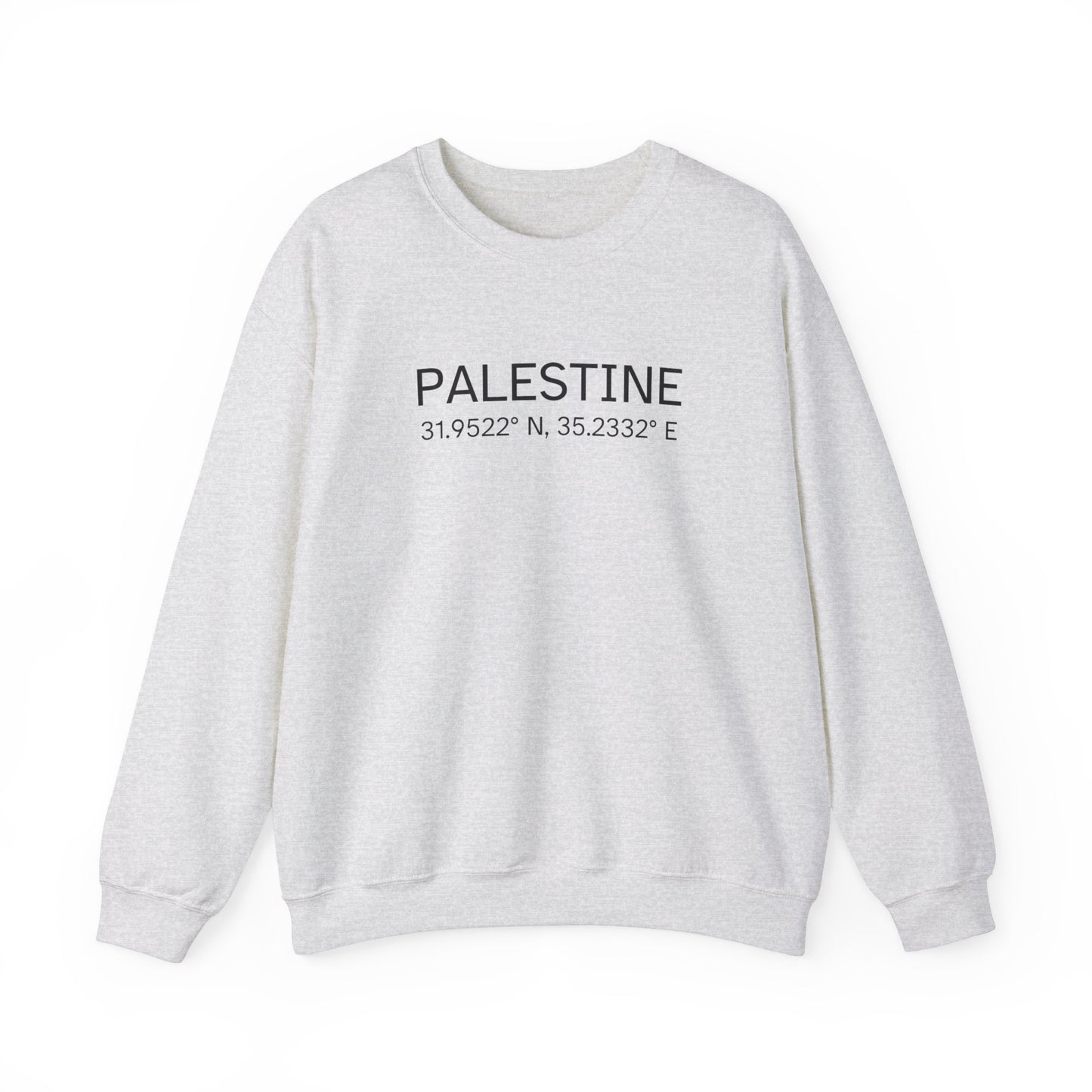 Adult | Palestine Coordinates | Crewneck Sweatshirt