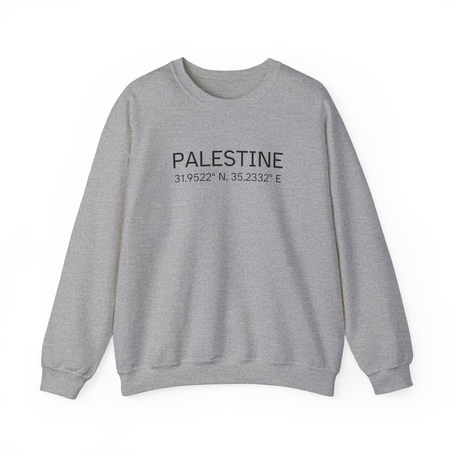 Adult | Palestine Coordinates | Crewneck Sweatshirt