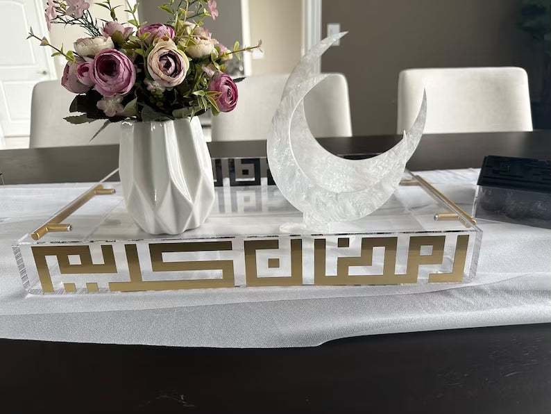 Pearl Acrylic | Crescent Moon Stand | Created By ShamahDesigns