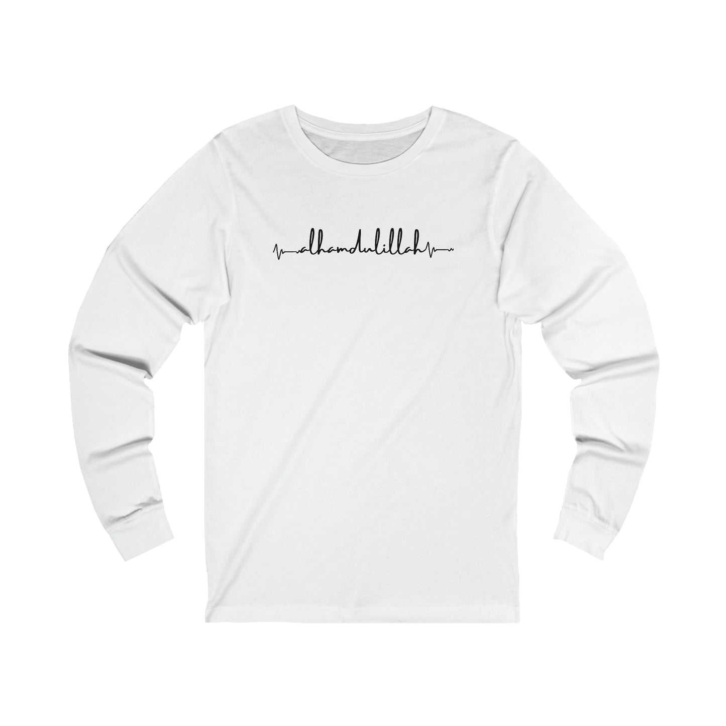 Adult | Alhamdulillah Heartbeat Design | Long Sleeve Tee