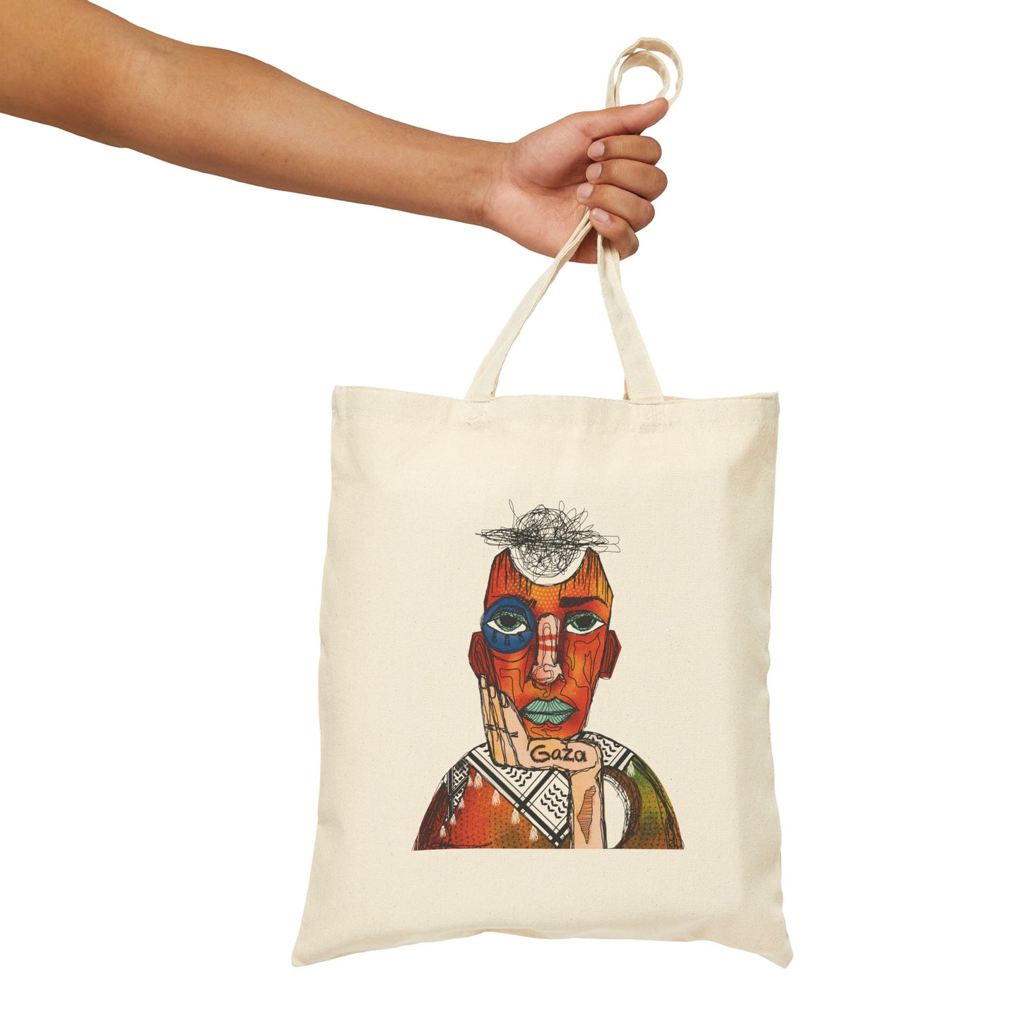 Support Palestinian Artists | Design By Ala | Canvas Tote Bag