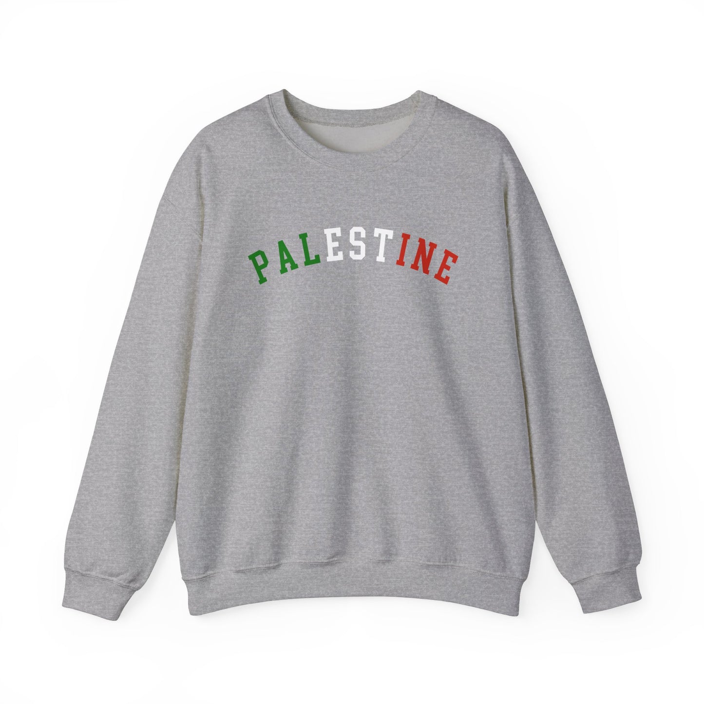Adult | Palestine | Varsity Letters | Crewneck Sweatshirt
