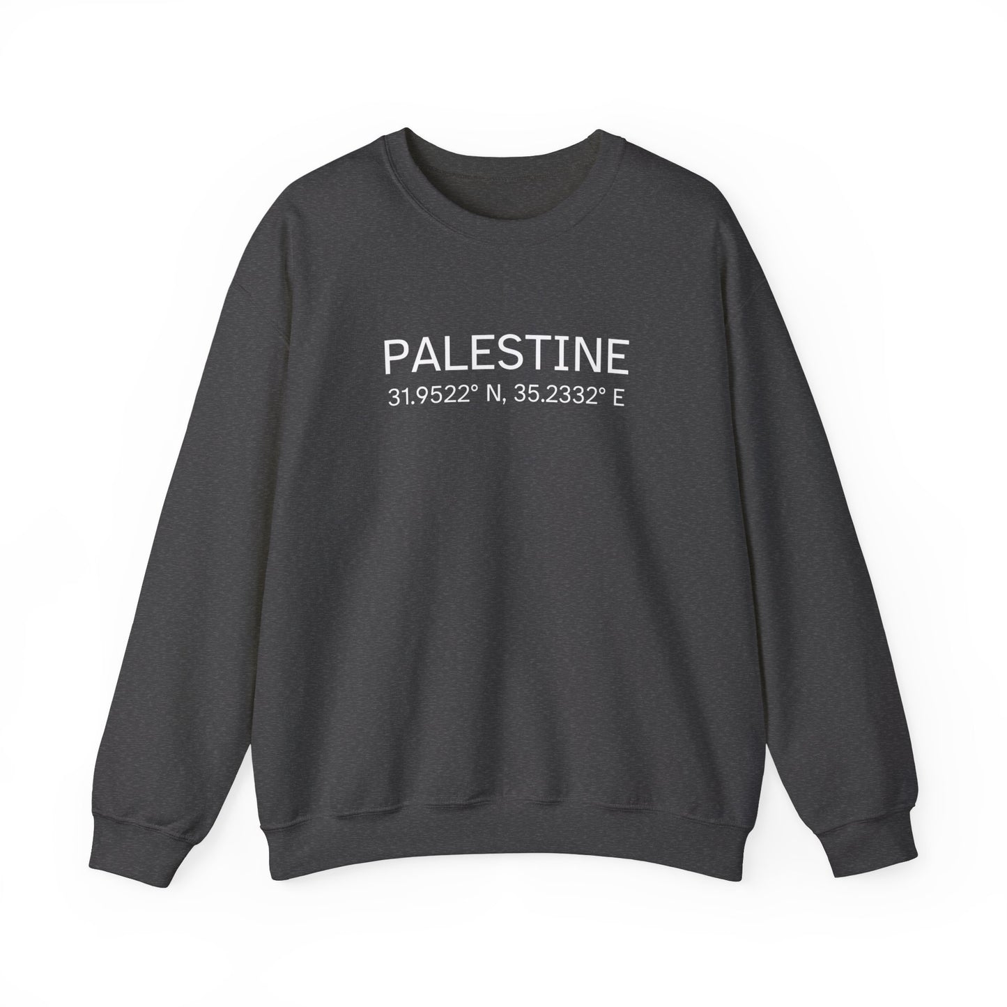 Adult | Palestine Coordinates | Crewneck Sweatshirt
