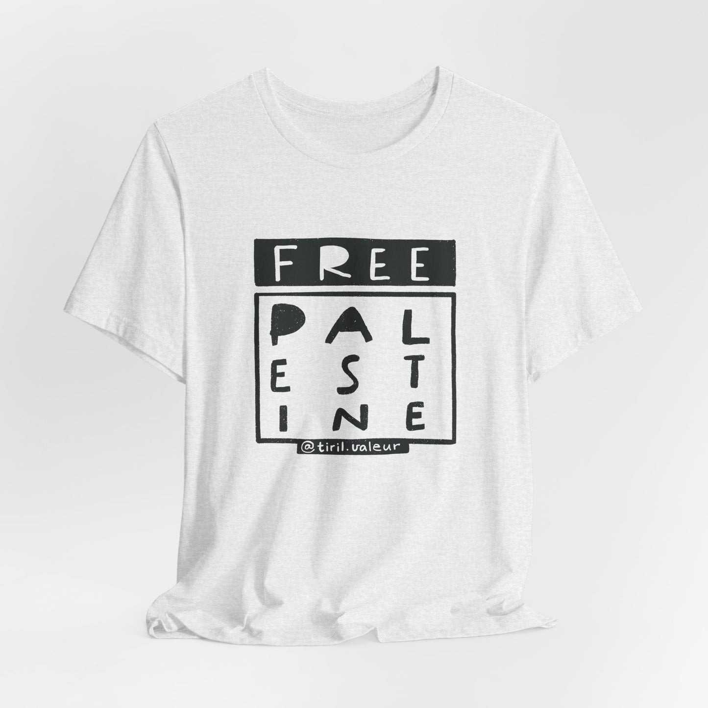 Artist Tiril Valeur For Palestine | 100% Of Profits Donated | Free Palestine | Short Sleeve Tee