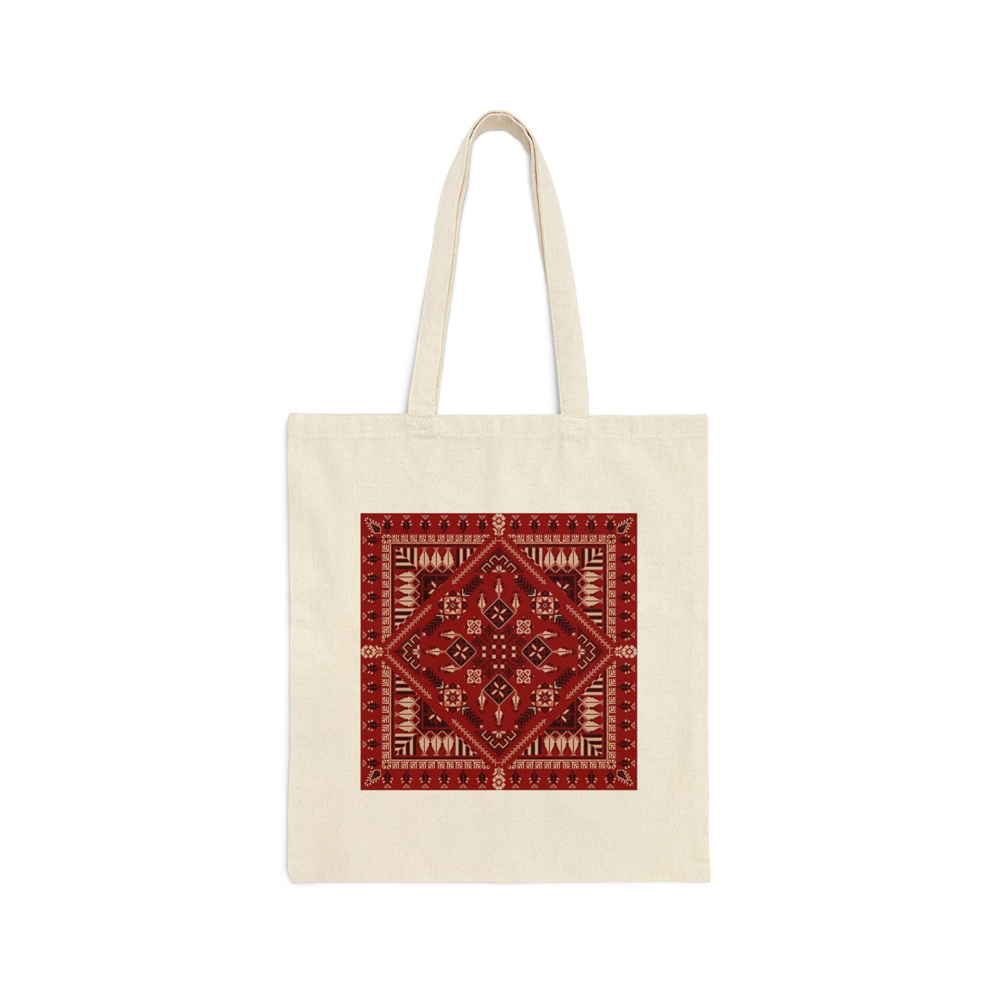 Palestinian Tatreez Design | Canvas Tote Bag