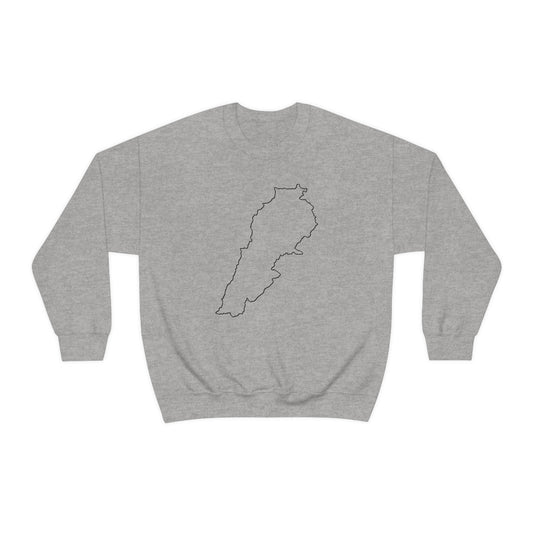 Adult | Lebanon Outline | Crewneck Sweatshirt