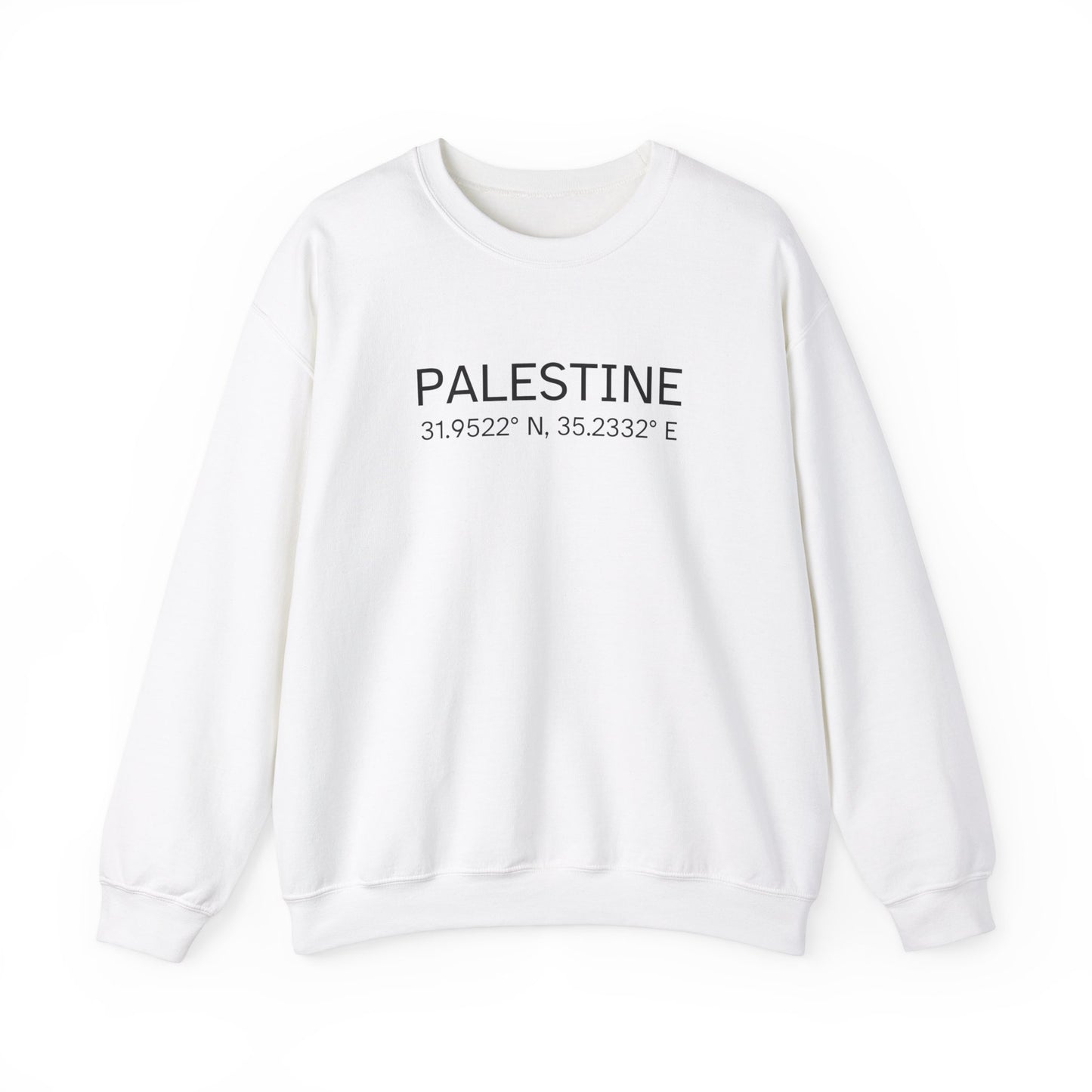 Adult | Palestine Coordinates | Crewneck Sweatshirt