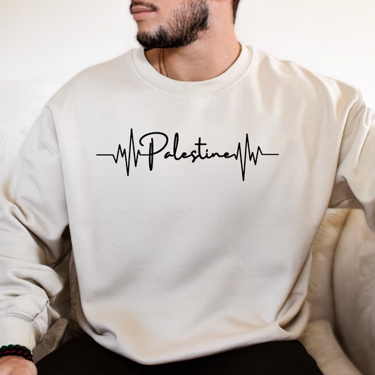 Adult | Palestine Heartbeat | Crewneck Sweatshirt