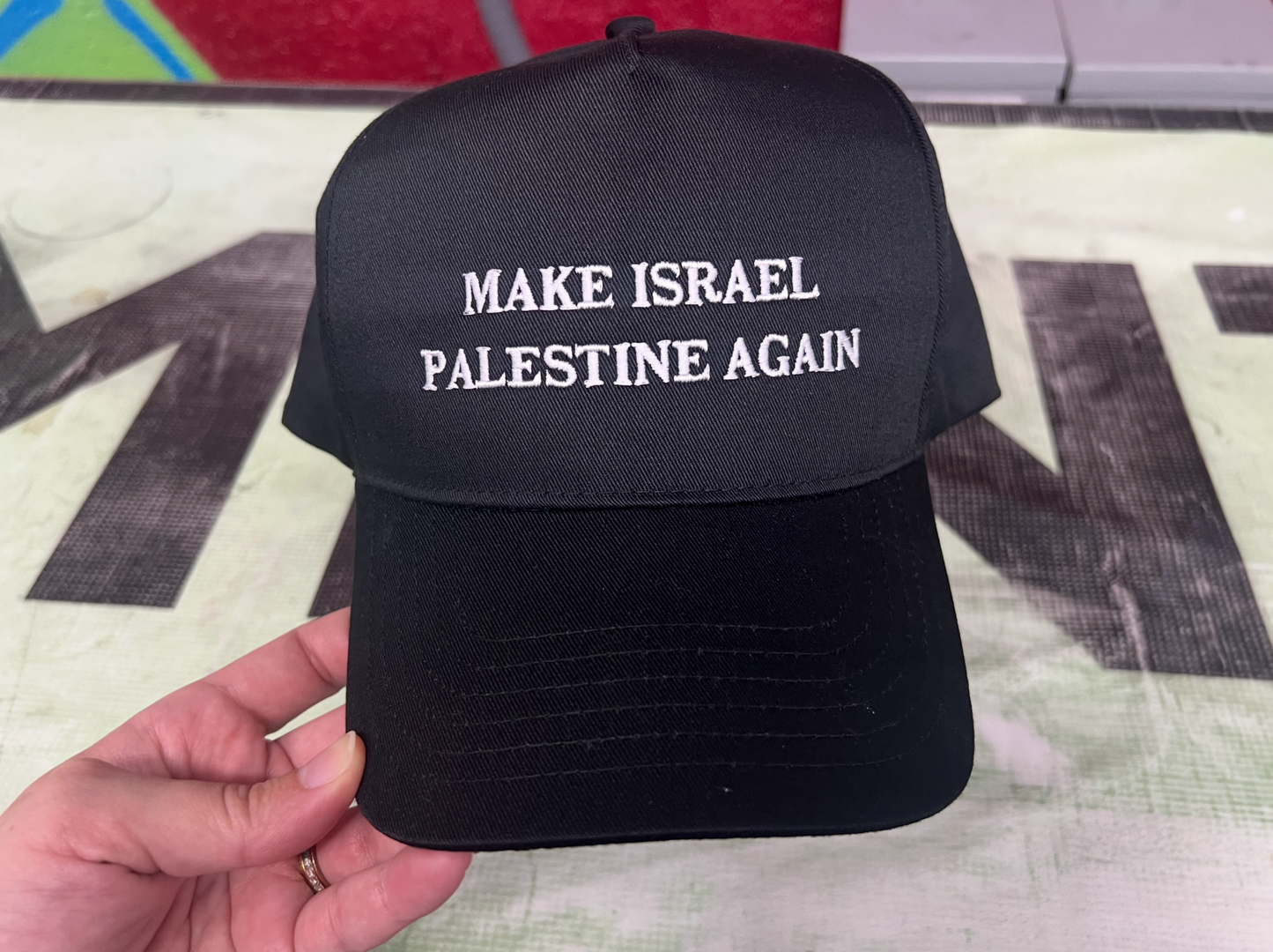 Make Israel Palestine Again | Embroidered Twill Dad Cap