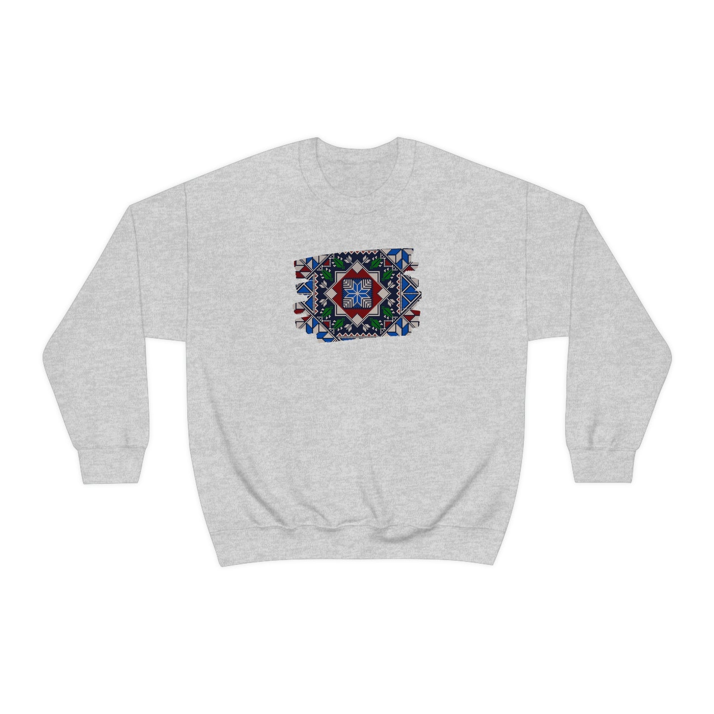 Adult | Palestinian Tatreez Design | Crewneck Sweatshirt