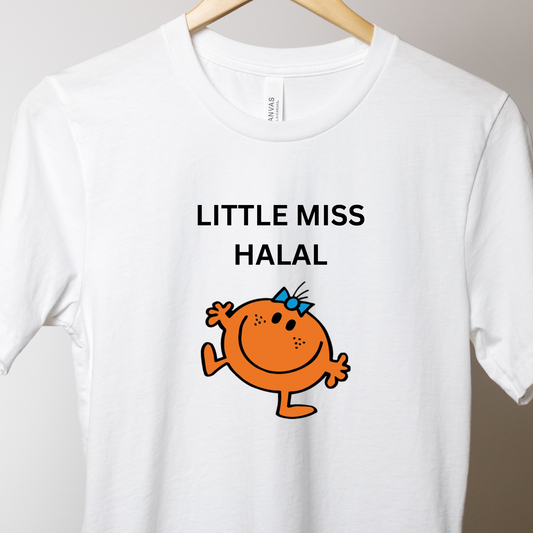 Adult | Little Miss Halal Theme | Short Sleeve Tee