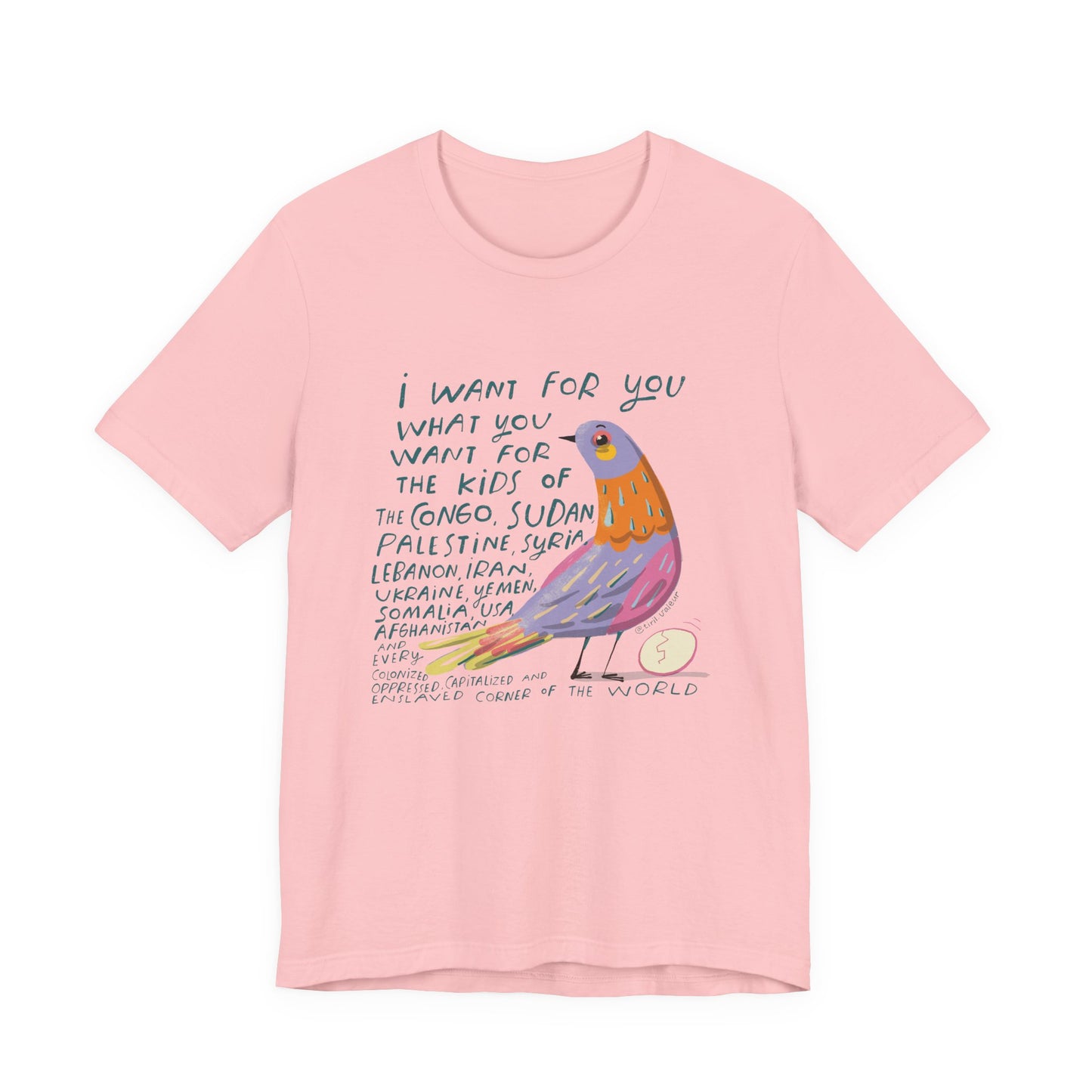 Copy of Artist Tiril Valeur For Palestine | 100% Of Profits Donated | Short Sleeve Tee