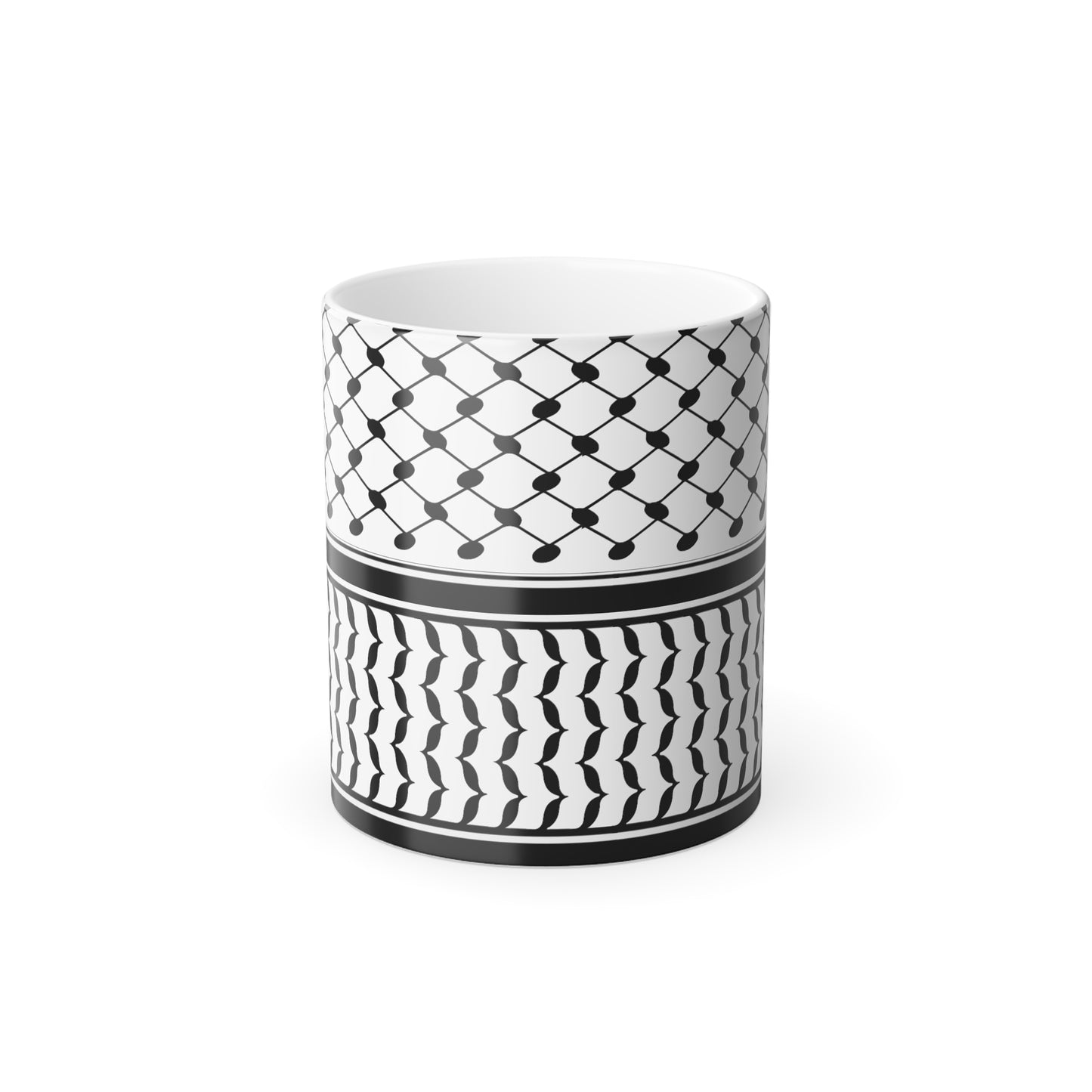 Palestine Keffiyeh | Color Changing Mug in 11oz