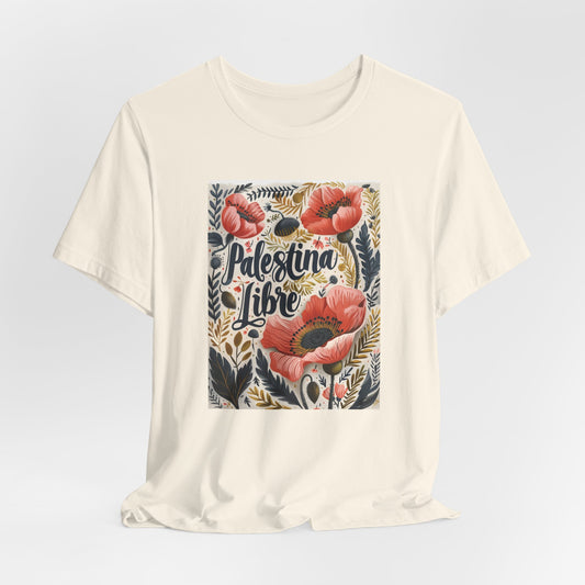 Floral Palestina Libre | Short Sleeve Tee