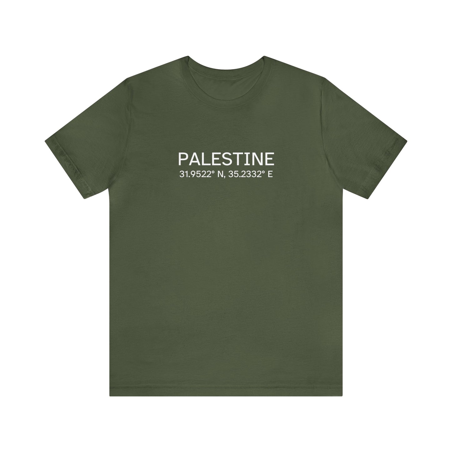 Adult | Palestine Coordinates | Short Sleeve Tee