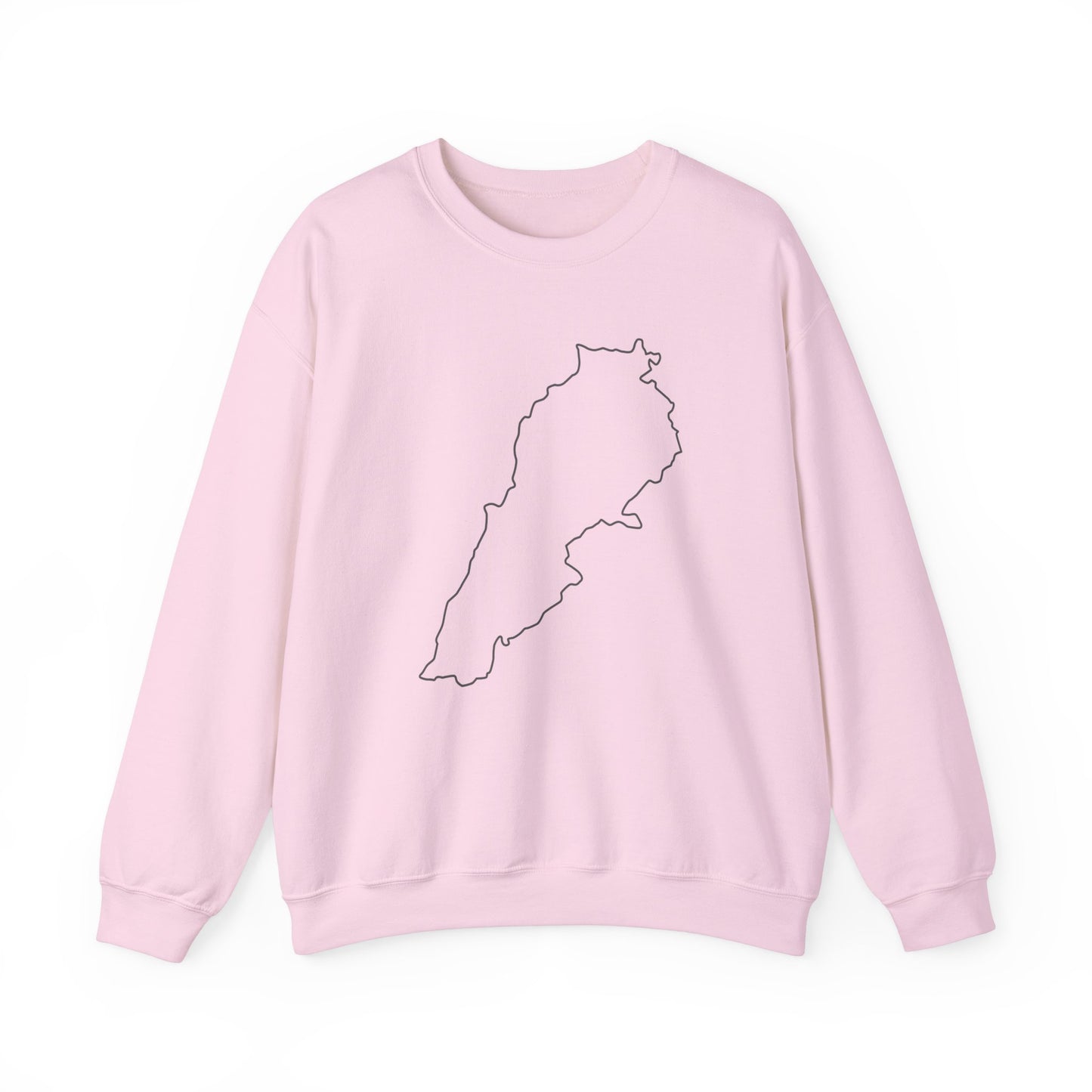 Adult | Minimalistic Lebanon Map | Crewneck Sweatshirt