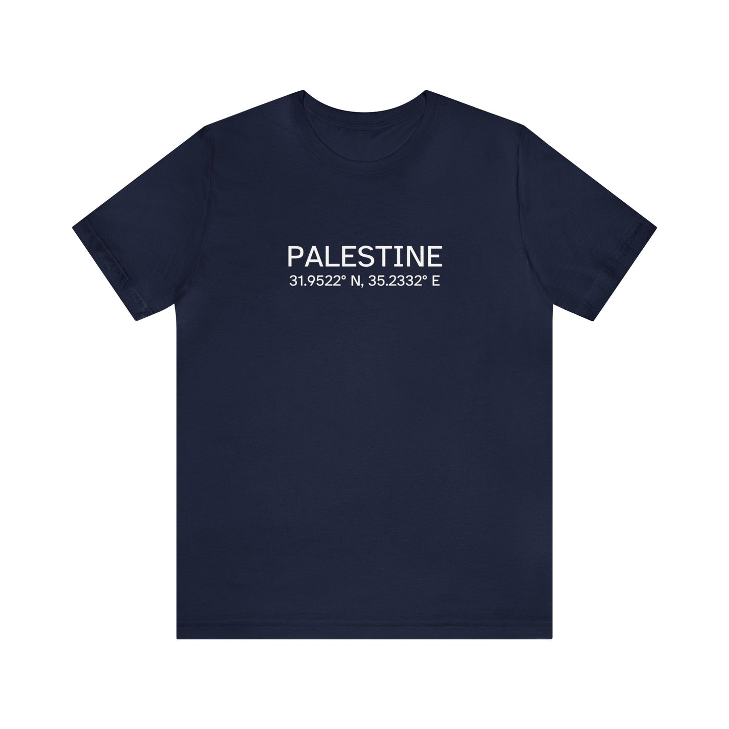 Adult | Palestine Coordinates | Short Sleeve Tee