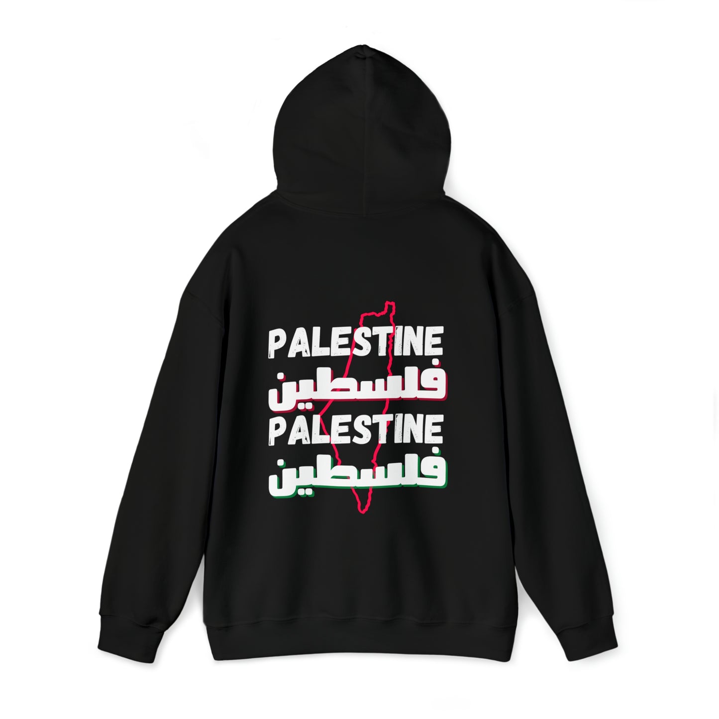 Adult | Front & Back | Palestine Map Hoodie