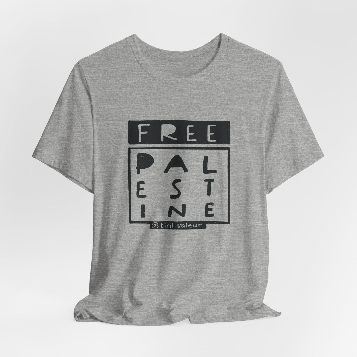 Artist Tiril Valeur For Palestine | 100% Of Profits Donated | Free Palestine | Short Sleeve Tee