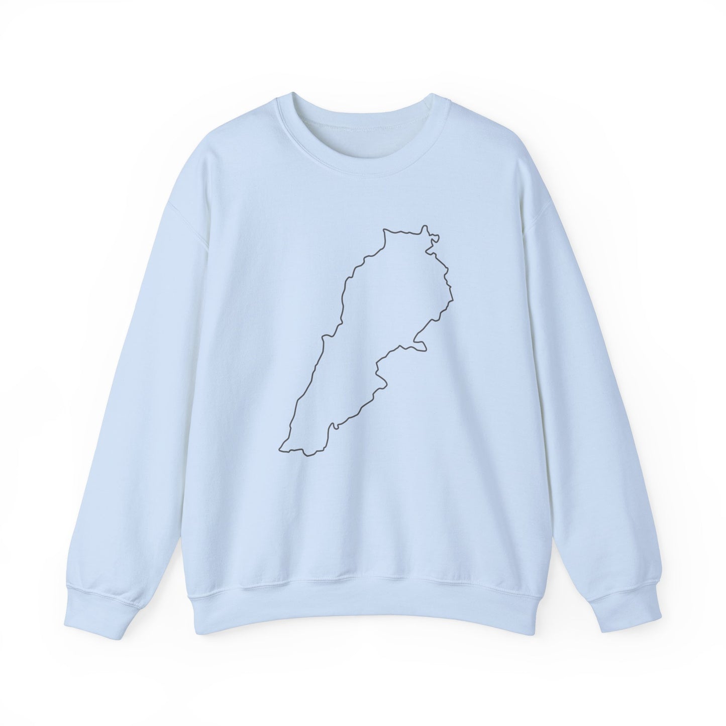 Adult | Minimalistic Lebanon Map | Crewneck Sweatshirt