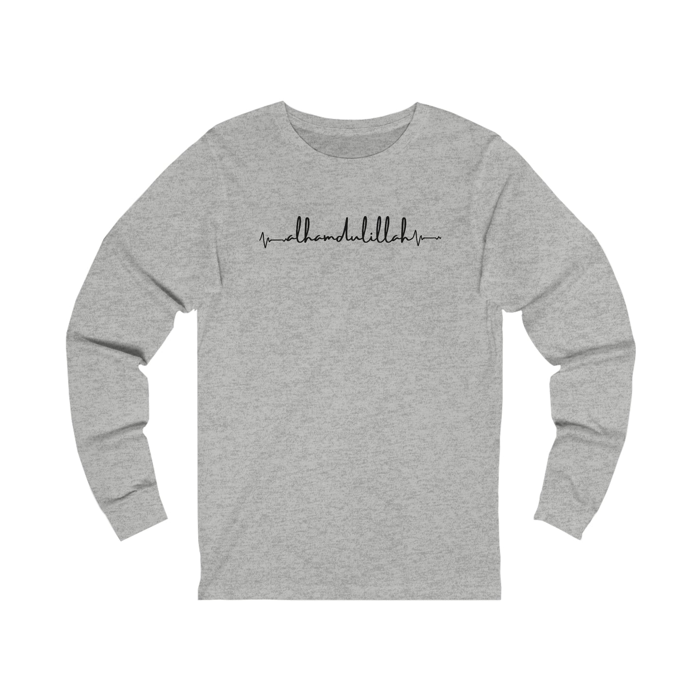 Adult | Alhamdulillah Heartbeat Design | Long Sleeve Tee