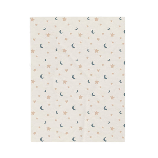 Velvet Plush Blanket | Star & Moon | Design By The YumnArtist