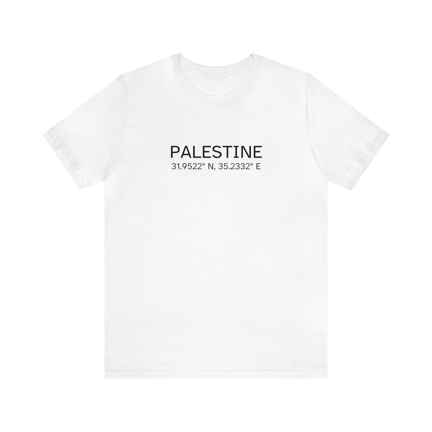 Adult | Palestine Coordinates | Short Sleeve Tee
