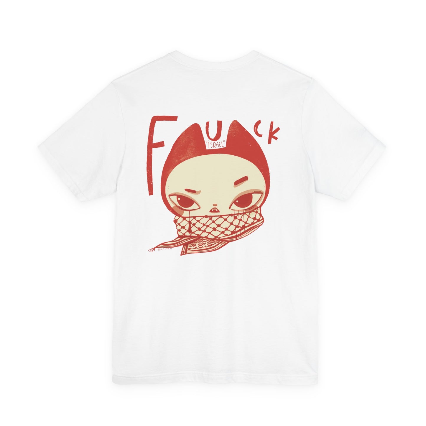 Artist Tiril Valeur For Palestine | 100% Of Profits Donated | Stop "Israels" Death Penalty For Palestinians | Short Sleeve Tee
