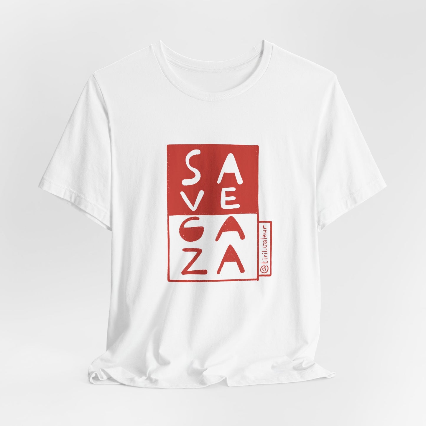 Artist Tiril Valeur For Palestine | 100% Of Profits Donated | Save Gaza | Short Sleeve Tee
