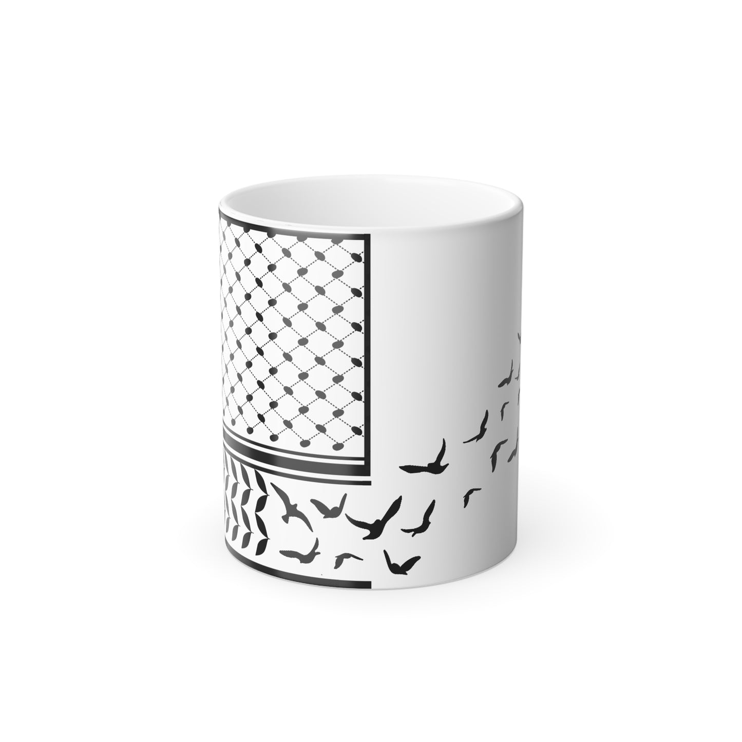 Palestine Keffiyeh | Color Changing Mug in 11oz