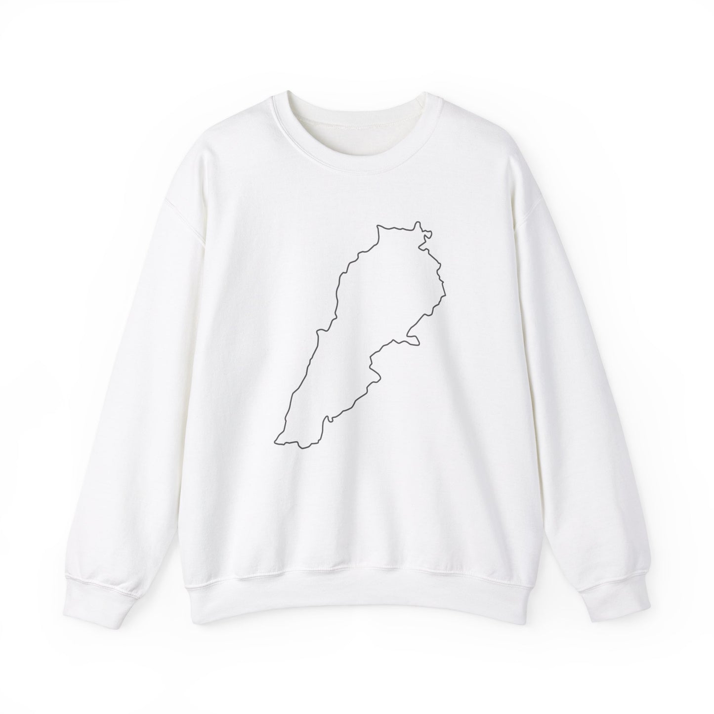 Adult | Minimalistic Lebanon Map | Crewneck Sweatshirt