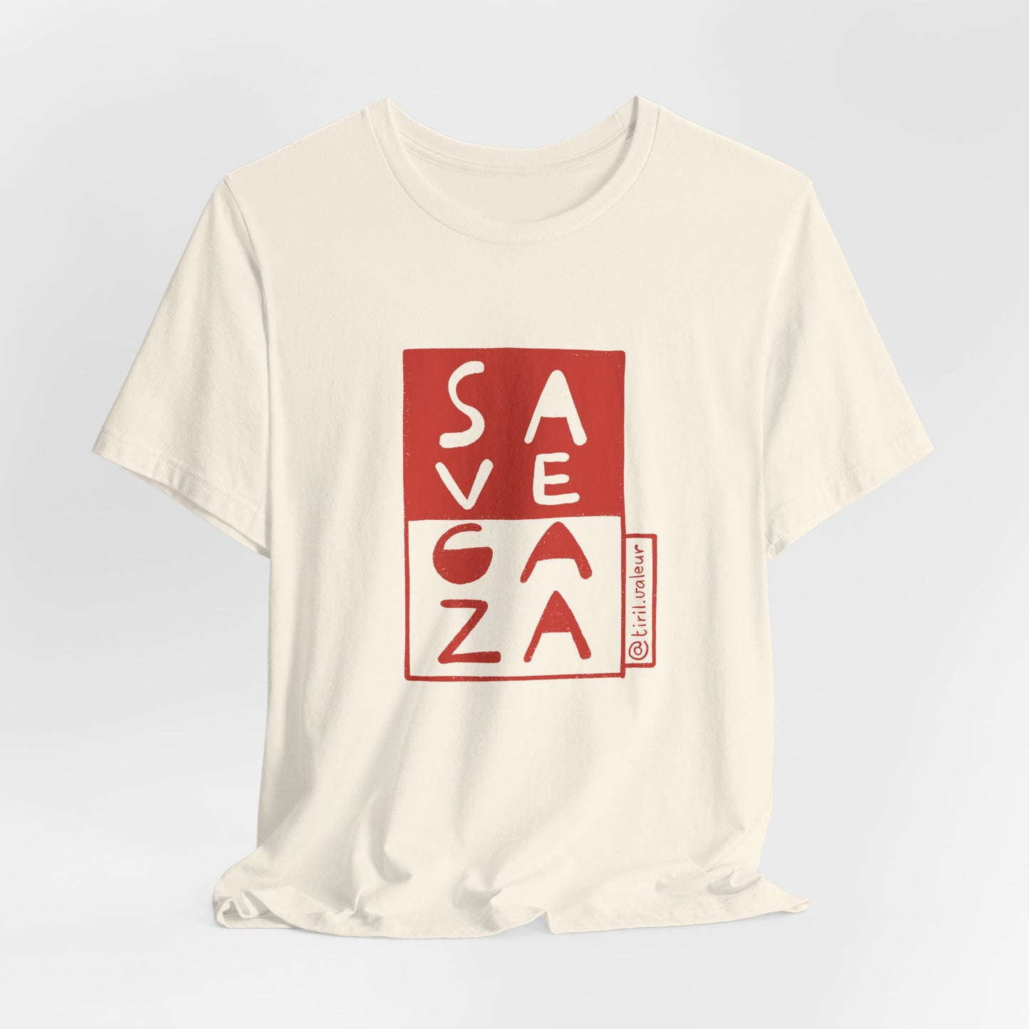 Artist Tiril Valeur For Palestine | 100% Of Profits Donated | Save Gaza | Short Sleeve Tee