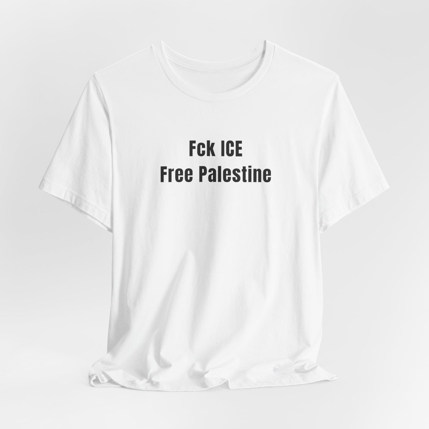 Adult | Fck ICE Free Palestine | Short Sleeve Tee