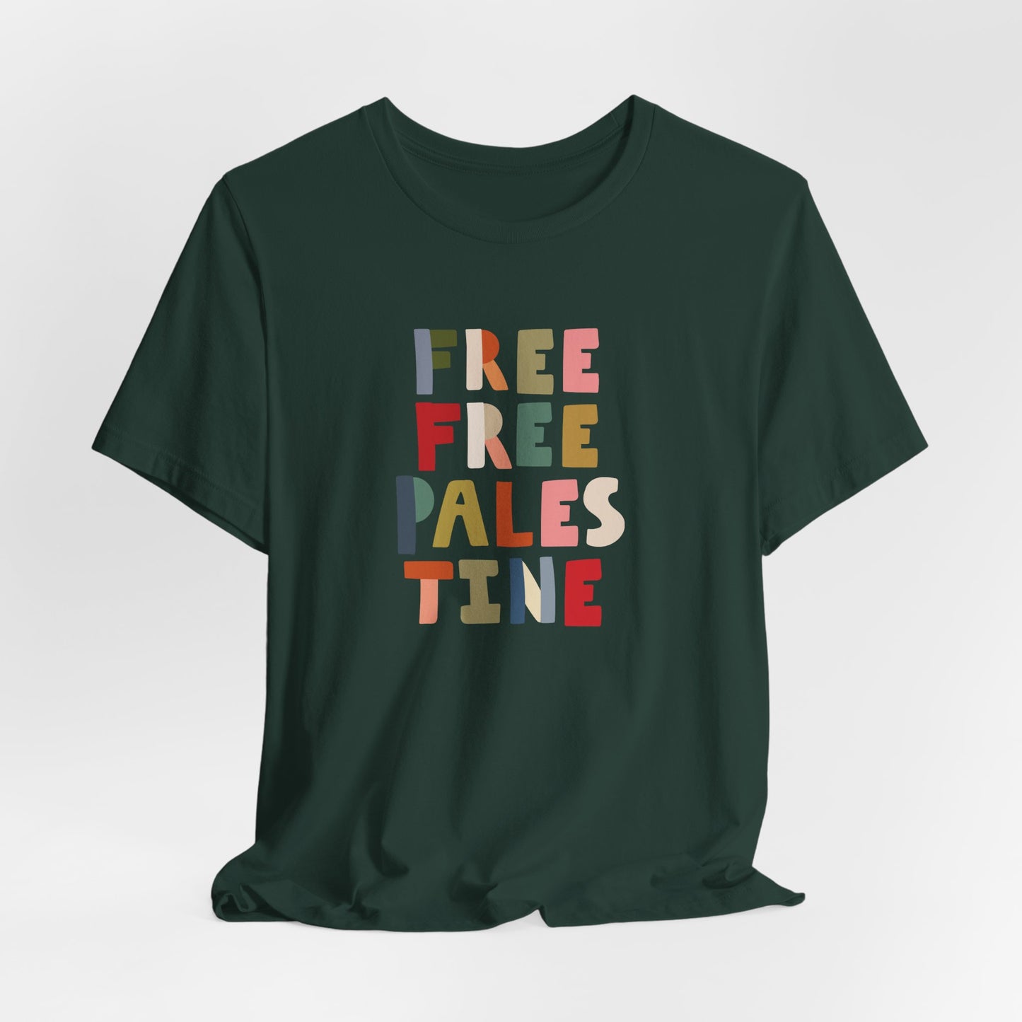 Adult | Free Free Palestine | Short Sleeve Tee