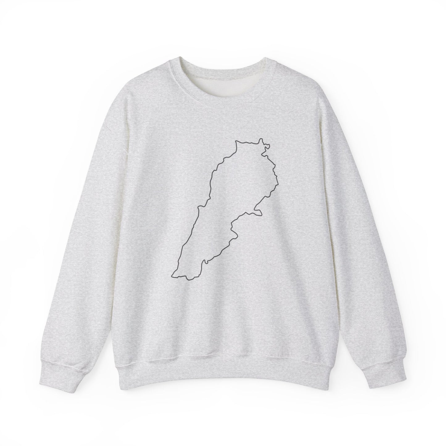 Adult | Minimalistic Lebanon Map | Crewneck Sweatshirt
