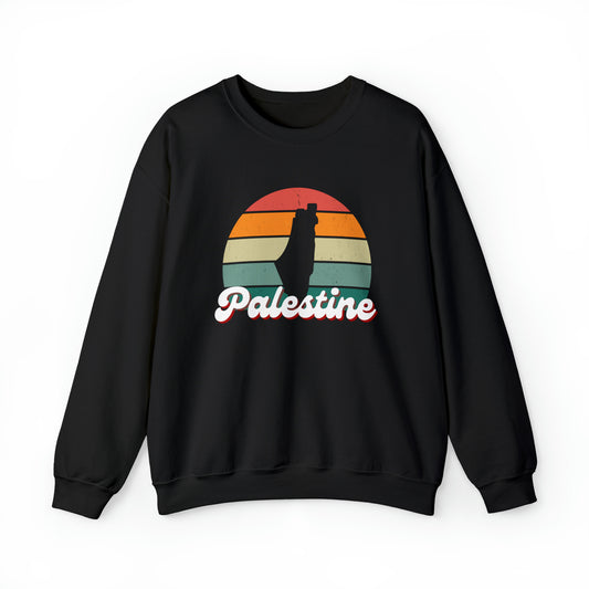 Adult | Retro Palestine | Crew Neck Sweatshirt