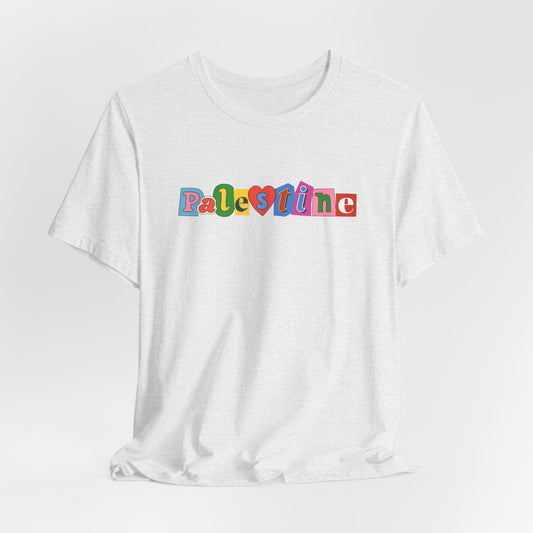 Adult | Palestine Lettering | Short Sleeve Tee