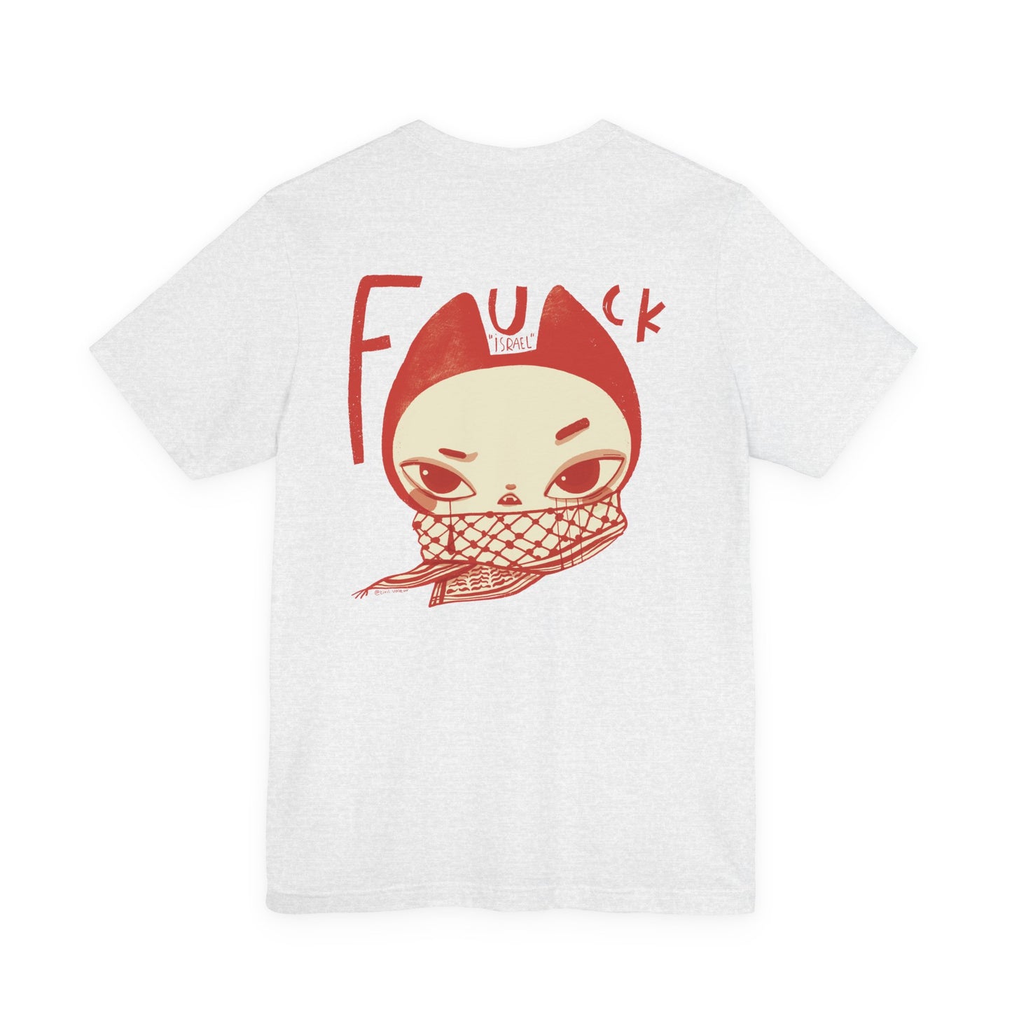 Artist Tiril Valeur For Palestine | 100% Of Profits Donated | Stop "Israels" Death Penalty For Palestinians | Short Sleeve Tee