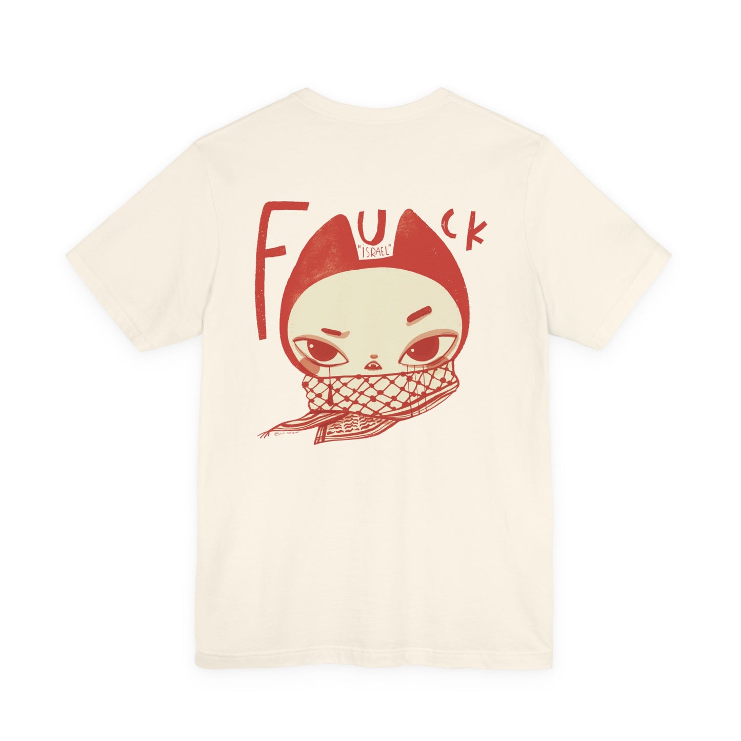 Artist Tiril Valeur For Palestine | 100% Of Profits Donated | Stop "Israels" Death Penalty For Palestinians | Short Sleeve Tee
